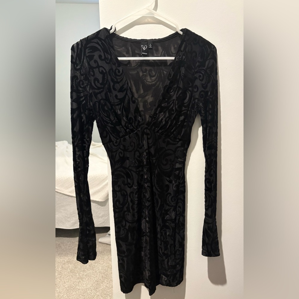 Windsor Black Velvet Dress